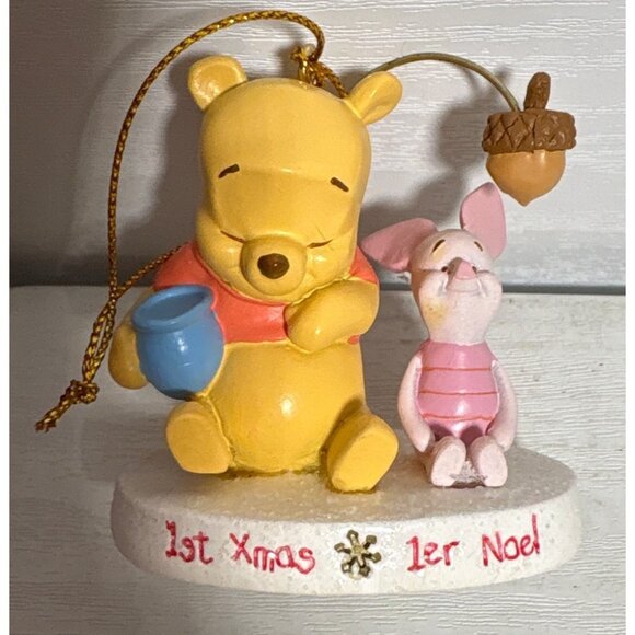 1st Christmas Holiday Disney Ornament Winnie The Pooh & Piglet - Picture 6 of 10